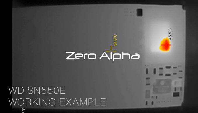wd sn550e ssd thermal camera working example data recovery