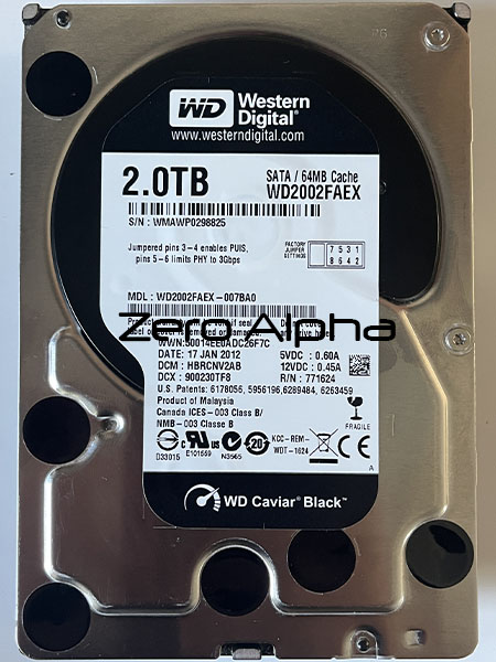 WD WD2002FAEX data recovery