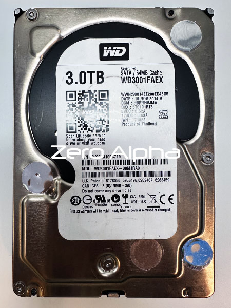 western digital WD3001FAEX 00MJRA0 data recovery