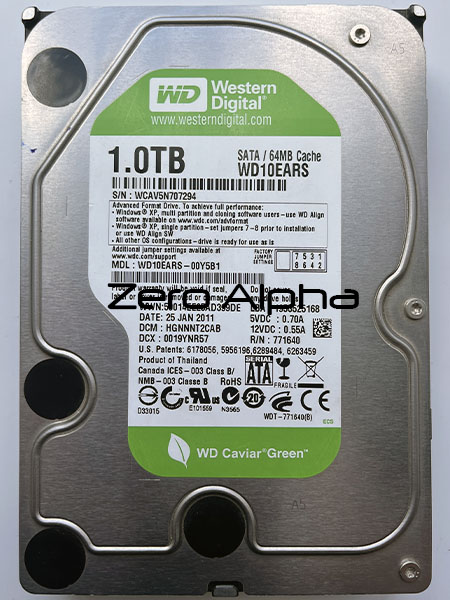 western digital wd10ears data recovery