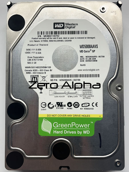 western digital wd5000aavs data recovery