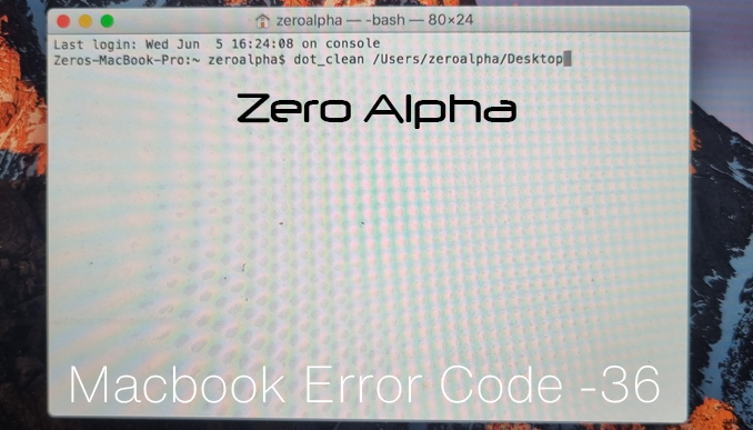Error Code -36 Data Recovery