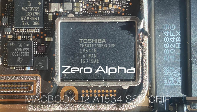 TH58TFT0DFKLAVF ssd chip on A1534 macbook 12 inch ssd data recovery
