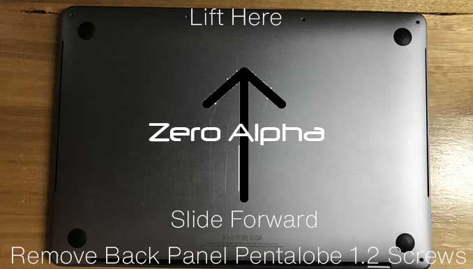 how to remove back panel for macbook pro 1706