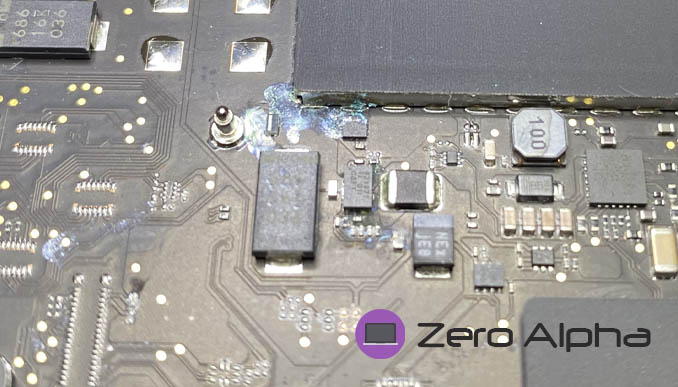 liquid damaged 2020 macbook pro M1