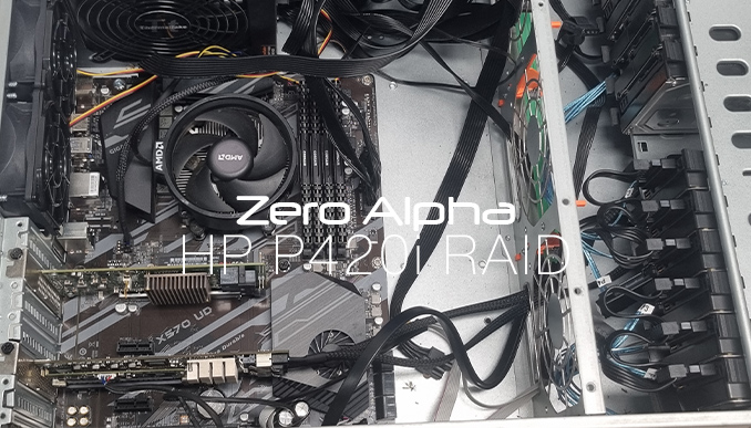 custom raid array using hp p420i raid card