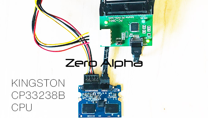 Kingston SSD data recovery setup pata to sata PS3111 rebranded CP33238B cpu