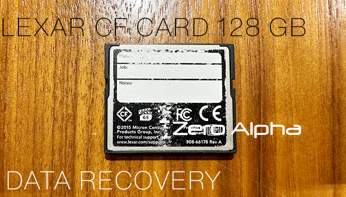 LEXAR Professional CF CARD 128 gb Compact Flash UDMA 7 not working data recovery