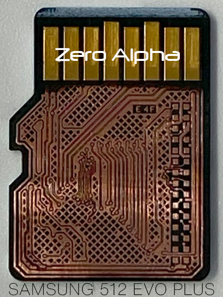 SAMSUNG 512 EVO PLUS pinout scratched back for data recovery