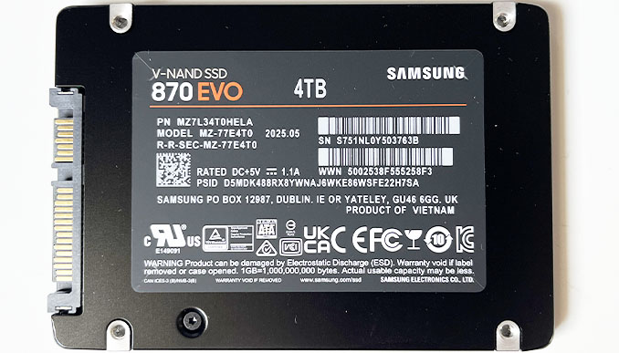 samsung 870evo mz-77e4t0 4tb ssd data recovery