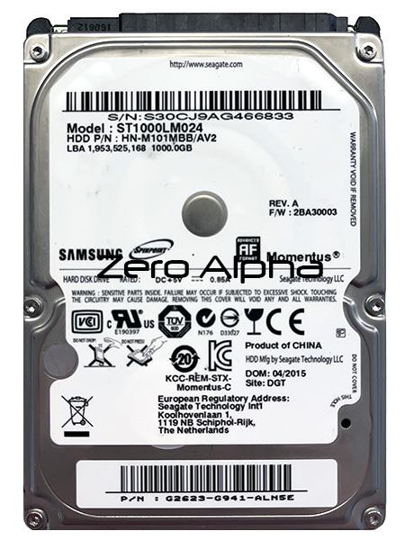 samsung ST1000LM024 clicking hard drive data recovery