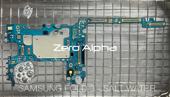 samsung fold 3 sea water damaged ultrasonic cleaner data recovery