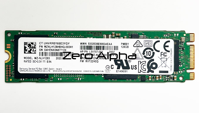 Samsung pm881 data recovery mz nlh1280 128gb ssd