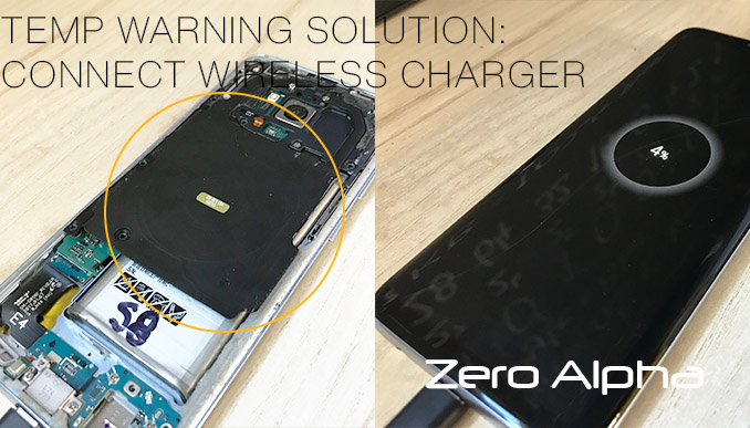 How to solve Samsung Galaxy S8 G950F Triangle logo Warning for temperature