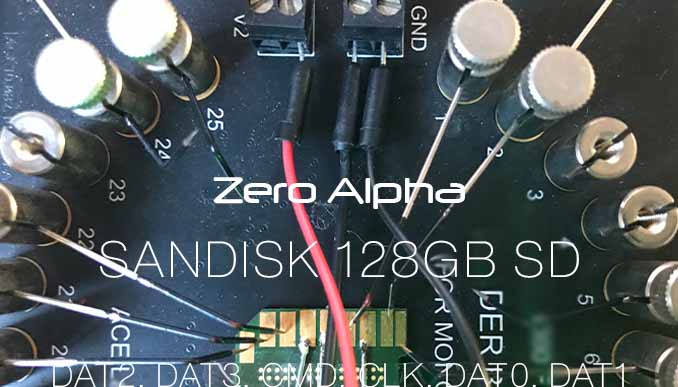 broken sandisk sd card was extracted for data recovery connected wires direct