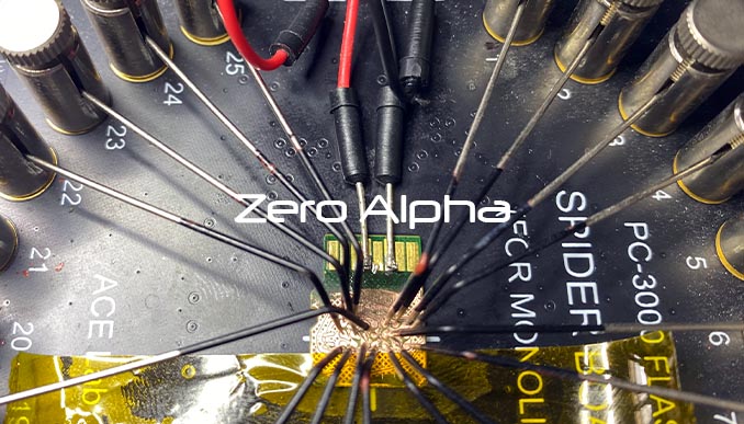 sandisk extreme 32gb microsd onfi connected to spiderboard for data recovery