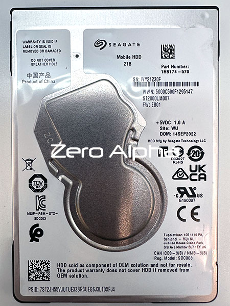 ST2000LM007 stuck master head assembly clicking data recovery