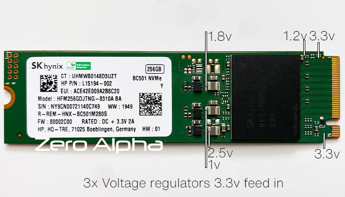 skhynix hfm256gdjtng 8310a 256gb nvme ssd data recovery power schematics