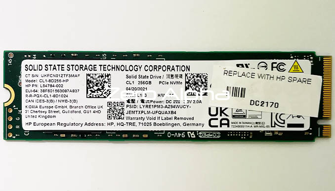 kioxia ssd pcie nvme cl1 8d256 hp data recovery sm2263xtv