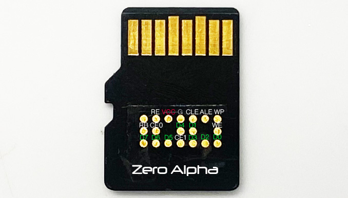 microsd type1 nand flash memory pinout
